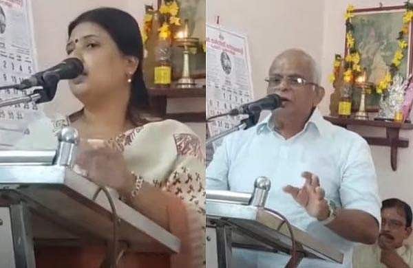 'ഷംസീര്‍ എന്ന പേരാണ് പ്രശ്‌നം'; എന്‍എസ്എസ് വേദിയില്‍ ഇടഞ്ഞ് സിപിഎം കൗണ്‍സിലര്‍;  സംഗീത് കുമാറുമായി വാഗ്വാദം