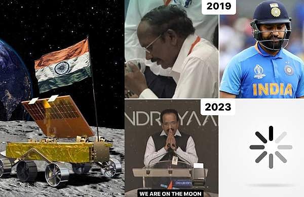 'വിശ്വസിക്കണം... 2019ല്‍ ചന്ദ്രയാന്‍ 2 പരാജയപ്പെട്ടു, ലോകകപ്പ് സെമിയില്‍ ഇന്ത്യ വീണു; 2023ല്‍ ചന്ദ്രയാന്‍ 3 അഭിമാന വിജയം, ലോകകപ്പില്‍...'