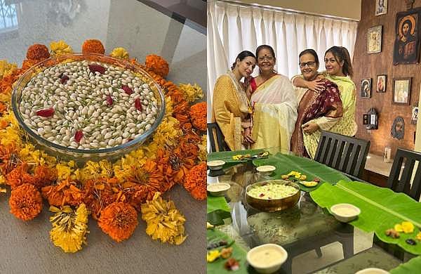 സദ്യയും പൂക്കളവുമായി മലൈകയുടെ ഓണാഘോഷം; ചിത്രങ്ങൾ പങ്കുവച്ച് ബോളിവുഡ് സുന്ദരി