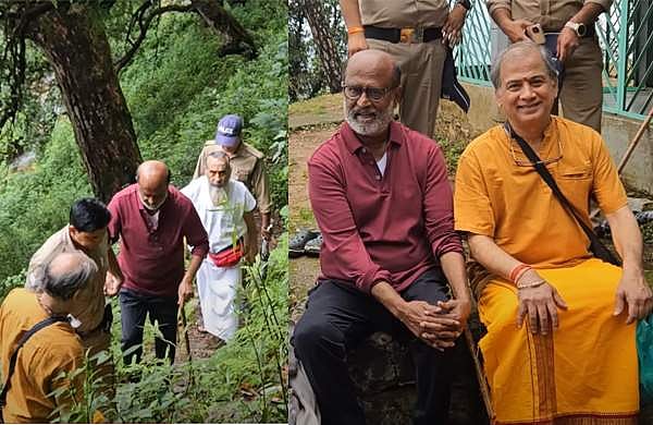 കാടും മലയും നടന്നു കയറി രജനീകാന്ത്, ബാബ ജി ​ഗുഹ കാണാനെത്തി സൂപ്പർതാരം; വിഡിയോ