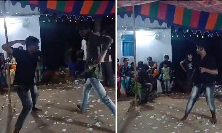 ഗണേശ മണ്ഡപത്തില്‍ ഡാന്‍സ് ചെയ്യുന്നതിനിടെ യുവാവ് കുഴഞ്ഞുവീണ് മരിച്ചു; വിഡിയോ