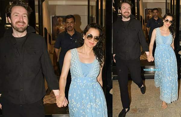 അജ്ഞാതന്റെ കൈപിടിച്ച് സലൂണിൽ നിന്ന് ഇറങ്ങുന്ന  കങ്കണ റണാവത്ത്; താരസുന്ദരി പ്രണയത്തിലെന്ന് അഭ്യൂഹം