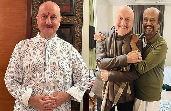 'ഇതാണ് യഥാര്‍ത്ഥ ദീപാവലി'; വിമാനത്തില്‍ ജയ് ശ്രീരാം വിളികളോടെ അയോധ്യയില്‍;  രജനീകാന്തിനെ കണ്ട് അനുപം ഖേര്‍