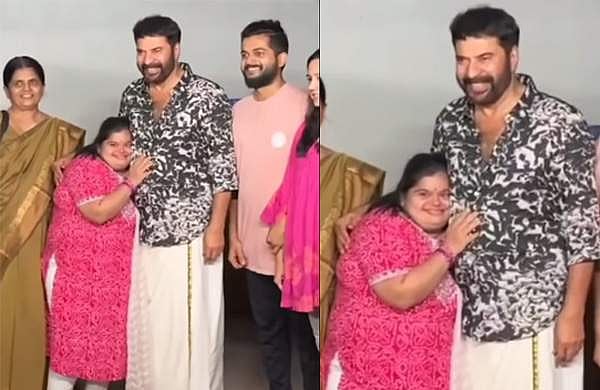 'വില്ലന്മാർക്ക് നല്ല ഇടി കൊടുക്കണം'; മമ്മൂട്ടിയെ കണ്ട് തുള്ളിച്ചാടി ആരാധിക, ചേർത്തുപിടിച്ച് ഫോട്ടോ എടുത്ത് താരം: വിഡിയോ